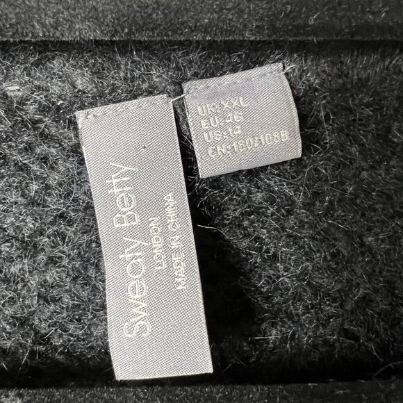 Sweaty Betty‎ soft black sweater women’s size 14 - Picture 4 of 9